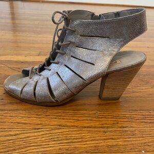 Paul Green Cosmo Metallic Peep-toe Booties